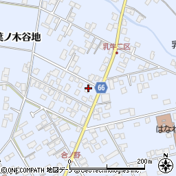 秋田県鹿角市花輪葉ノ木谷地122周辺の地図