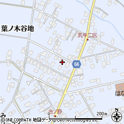 秋田県鹿角市花輪葉ノ木谷地126周辺の地図