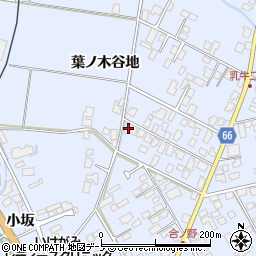 秋田県鹿角市花輪葉ノ木谷地161周辺の地図