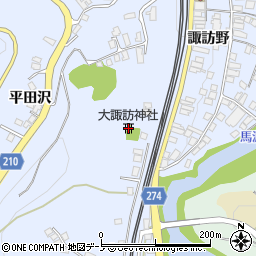 大諏訪神社周辺の地図
