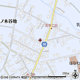 秋田県鹿角市花輪葉ノ木谷地119周辺の地図