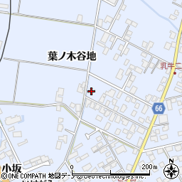 秋田県鹿角市花輪葉ノ木谷地145周辺の地図