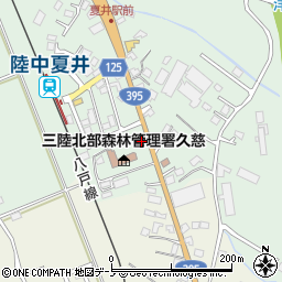 岩手県久慈市夏井町大崎（第１４地割）周辺の地図