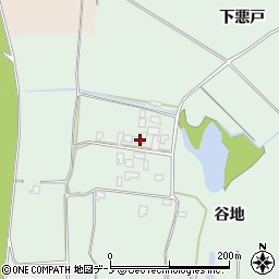 秋田県能代市吹越古川布周辺の地図