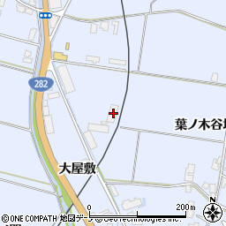 秋田県鹿角市花輪葉ノ木谷地190周辺の地図