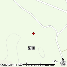 秋田県大館市比内町笹館79周辺の地図
