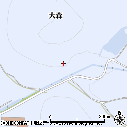 秋田県鹿角市花輪大森1周辺の地図