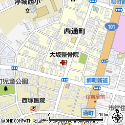 大坂整骨院周辺の地図