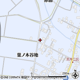 秋田県鹿角市花輪葉ノ木谷地37周辺の地図