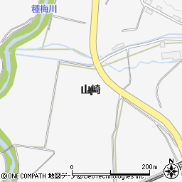 秋田県能代市二ツ井町山崎周辺の地図