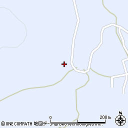 秋田県鹿角市花輪（二ツ森）周辺の地図