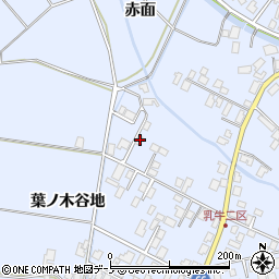 秋田県鹿角市花輪葉ノ木谷地42周辺の地図