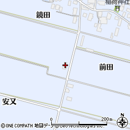 秋田県鹿角市花輪安又周辺の地図
