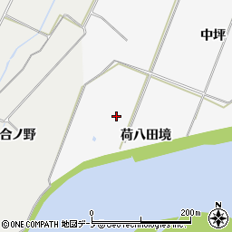 秋田県能代市朴瀬荷八田境周辺の地図