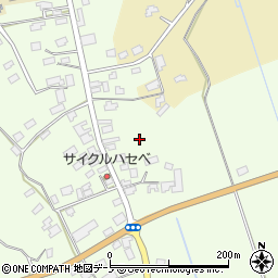 秋田県大館市比内町笹館水無周辺の地図