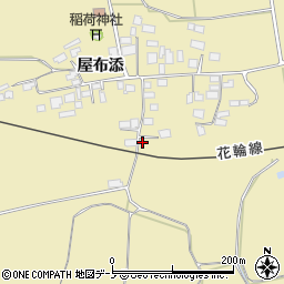 秋田県大館市道目木屋布添67周辺の地図