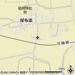 秋田県大館市道目木屋布添68-1周辺の地図