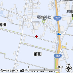 秋田県鹿角市花輪前田98周辺の地図