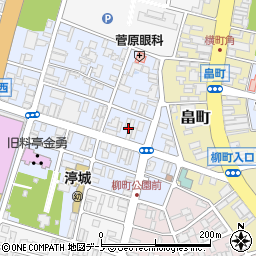 秋田県能代市柳町5周辺の地図
