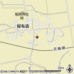 秋田県大館市道目木屋布添69周辺の地図