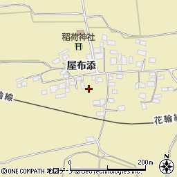 秋田県大館市道目木屋布添63-3周辺の地図