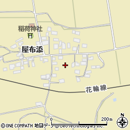 秋田県大館市道目木屋布添73周辺の地図