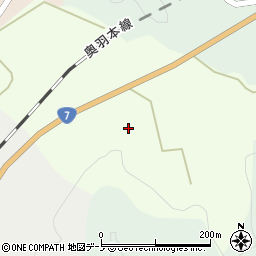 秋田県能代市芹川周辺の地図