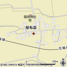 秋田県大館市道目木屋布添63周辺の地図