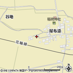 秋田県大館市道目木屋布添38-3周辺の地図