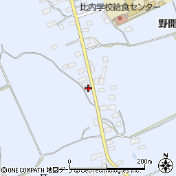 秋田県大館市比内町新館屋布72周辺の地図