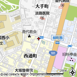 株式会社北羽新報社　販売部周辺の地図