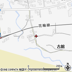 秋田県大館市十二所古館23-3周辺の地図