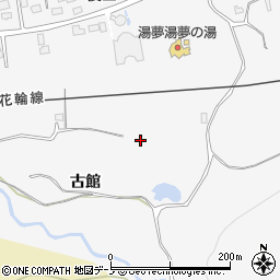 秋田県大館市十二所古館36周辺の地図