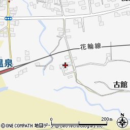 秋田県大館市十二所古館22周辺の地図