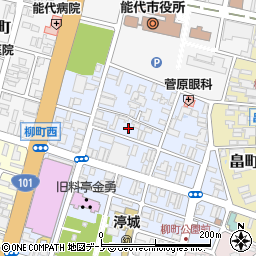 秋田県能代市柳町3周辺の地図