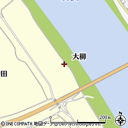 秋田県能代市二ツ井町切石大柳周辺の地図