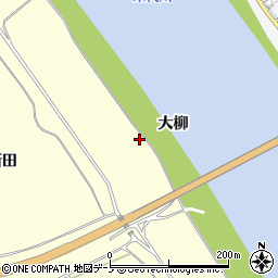 秋田県能代市二ツ井町切石（大柳）周辺の地図