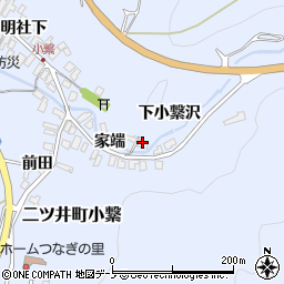秋田県能代市二ツ井町小繋下小繋沢33周辺の地図