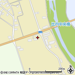 秋田県大館市比内町達子伊勢下周辺の地図