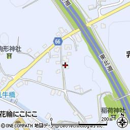 秋田県鹿角市花輪乳牛平24周辺の地図