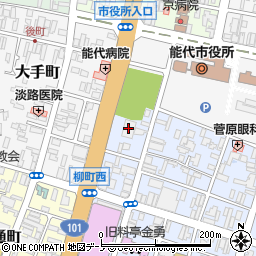 秋田銀行能代支店 ＡＴＭ周辺の地図