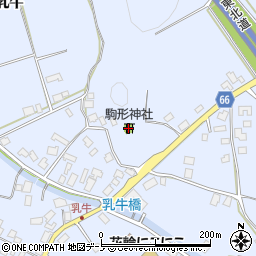 駒形神社周辺の地図