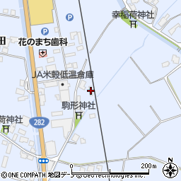秋田県鹿角市花輪蒼前平6周辺の地図