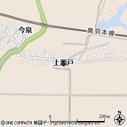 秋田県北秋田市今泉上悪戸周辺の地図