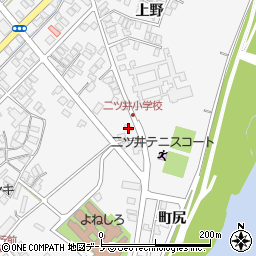 秋田県能代市二ツ井町滑良子川端周辺の地図