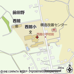 秋田県大館市比内町笹館前田野周辺の地図