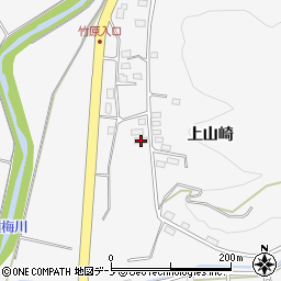 秋田県能代市二ツ井町種上山崎55周辺の地図