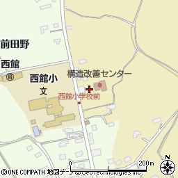 秋田県大館市比内町達子曲谷地周辺の地図