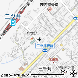 秋田県能代市二ツ井町（太田面）周辺の地図