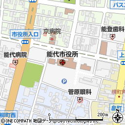 〒016-0000 秋田県能代市（以下に掲載がない場合）の地図